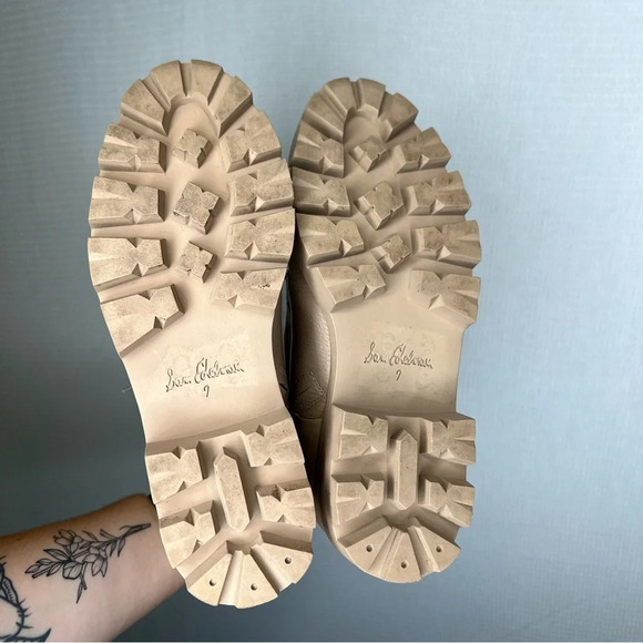 Sam Edelman |‎ GARRET COMBAT PLATFORM BOOT 7 Tan - Picture 4 of 7